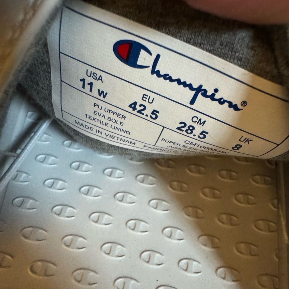 CHAMPION Super Slide Split Script White & Rainbow… - image 6